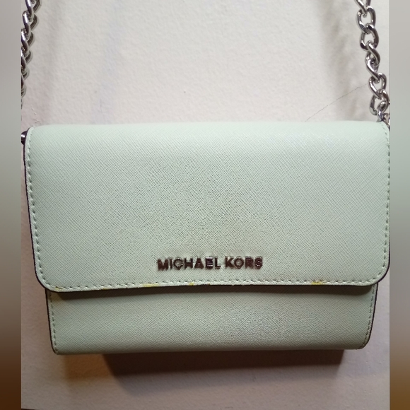 Michael Kors, Women's, Crossbody Bag, Color Blue, Snap Closure - Picture 2 of 16